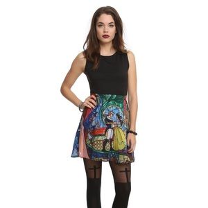 Disney Beauty & The Beast Stain Glass Dress Medium